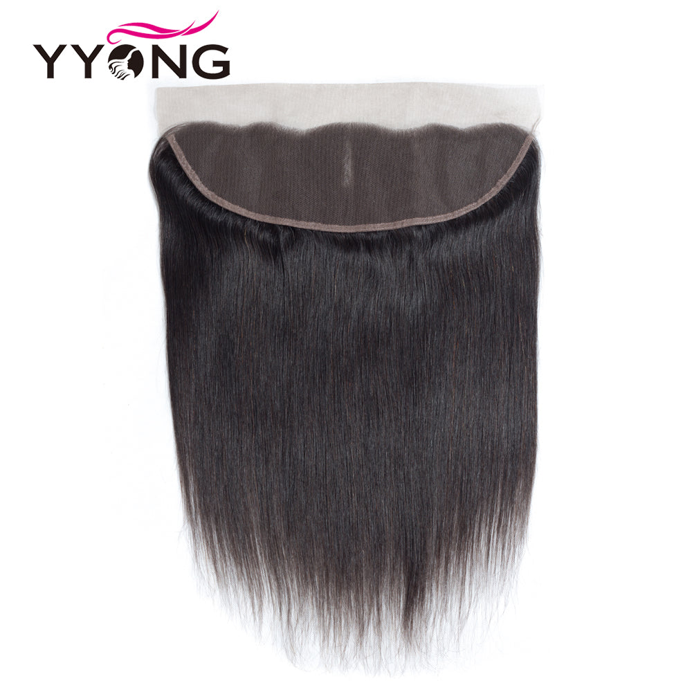 YYONG Straight Hair 3 Bundles With Frontal 100% Human Hair