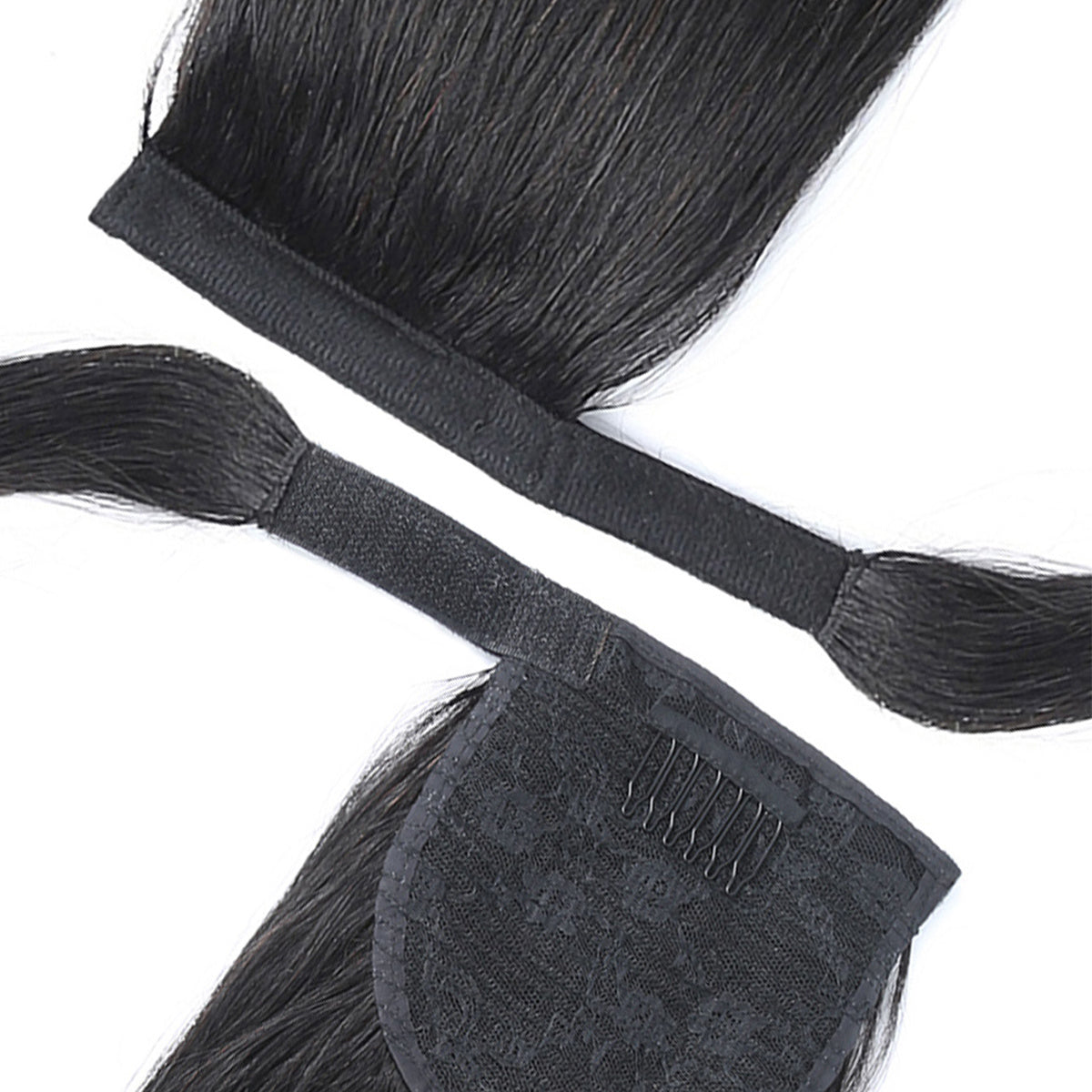 YYONG Straight Human Hair Ponytail Extensions