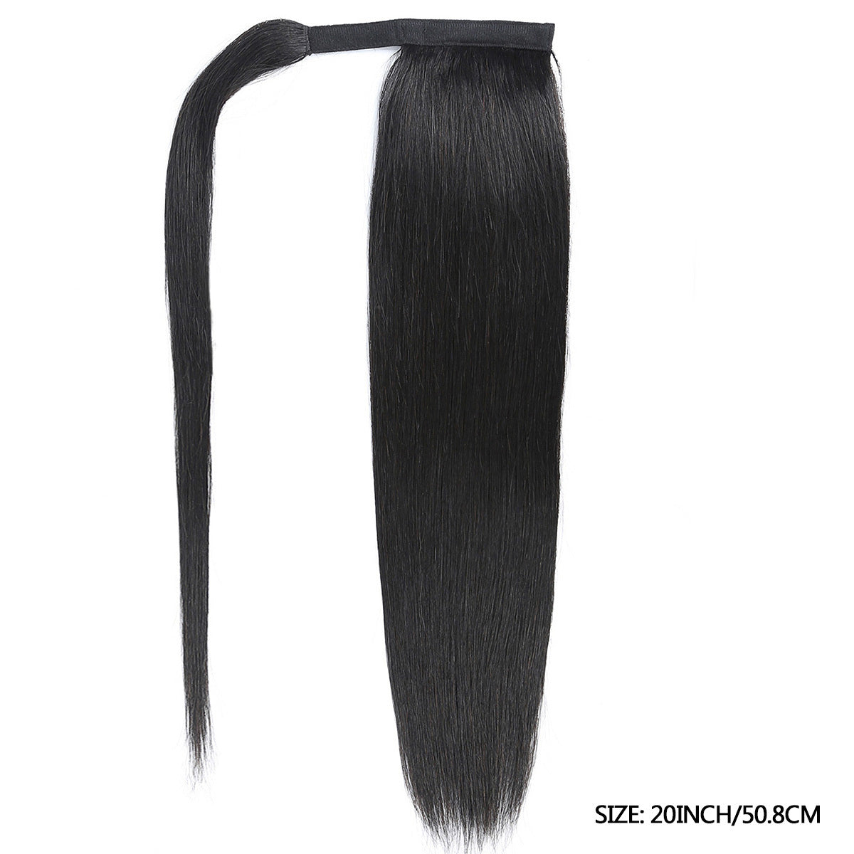 YYONG Straight Human Hair Ponytail Extensions