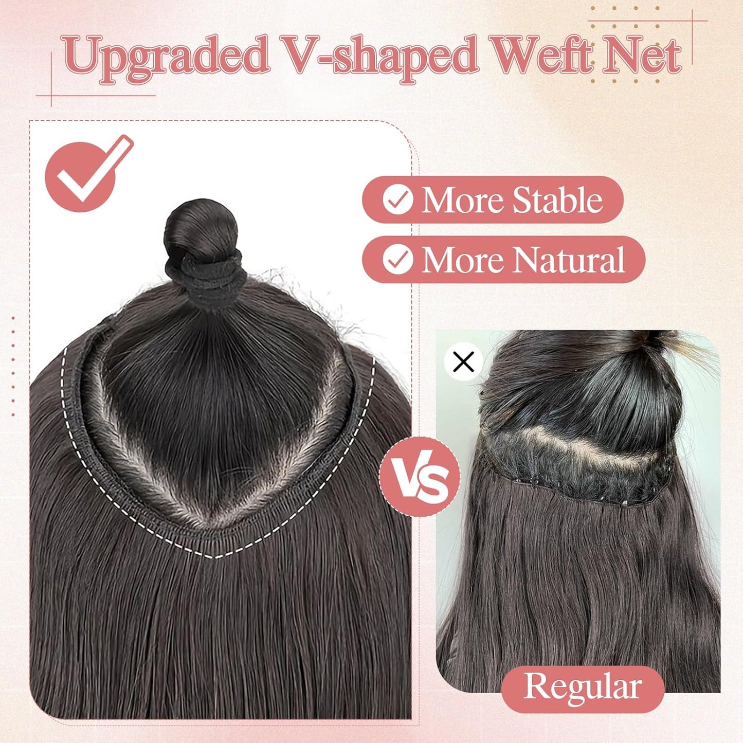 YYONG U Part Straight Clip In Hair Extensions 100% Real Remy Human Hair 8-24 Inch