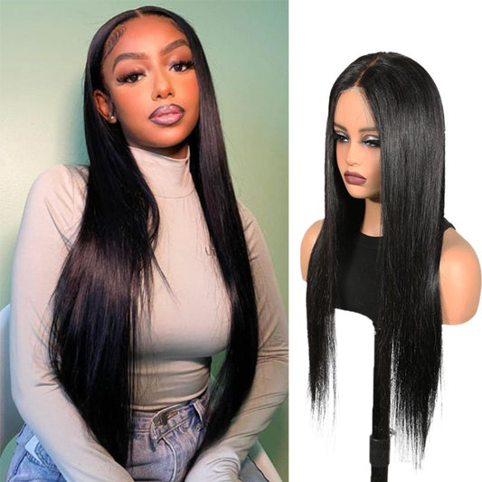YYONG Straight/body Hair Pre-cut 2x4 Lace Pre Bleached Tiny Knots Glueless Human Hair Wigs