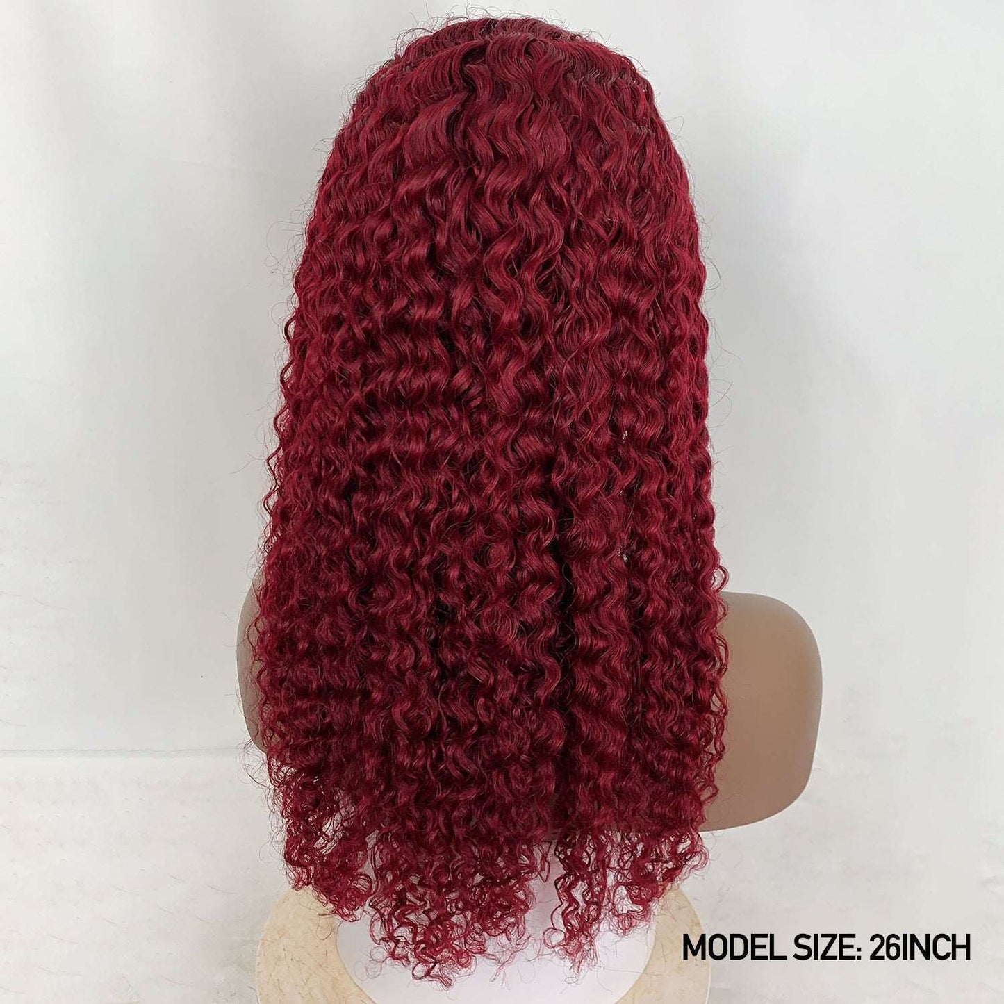 YYONG 99J Color Curly 13x4 Lace Front Wig Human Hair Wigs