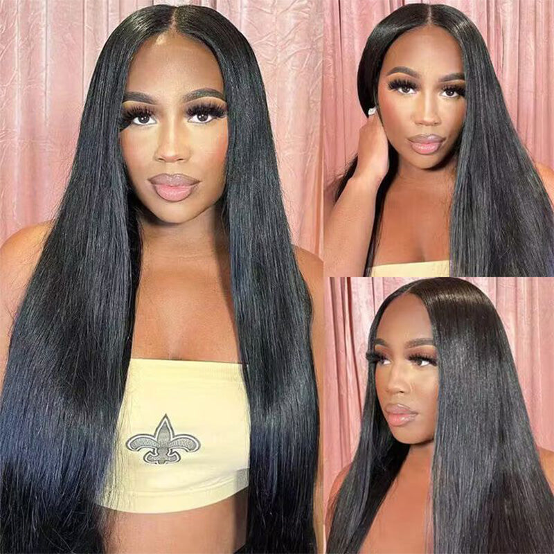 YYONG Straight Hair 6x6 Lace Closure Wigs Human Hair Wig