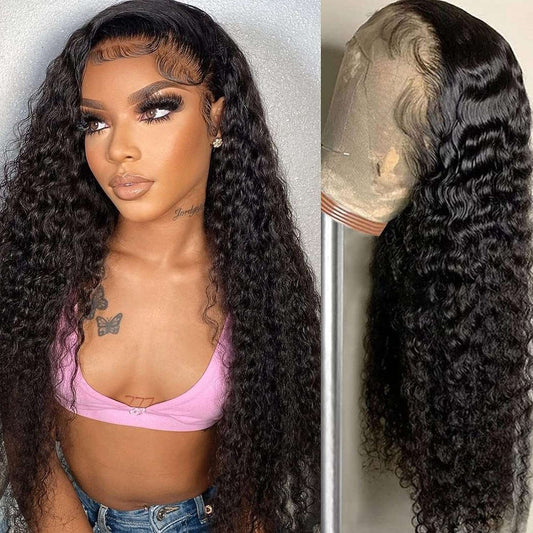 YYONG Deep Wave 13x6 Lace Front Wigs Human Hair Wigs