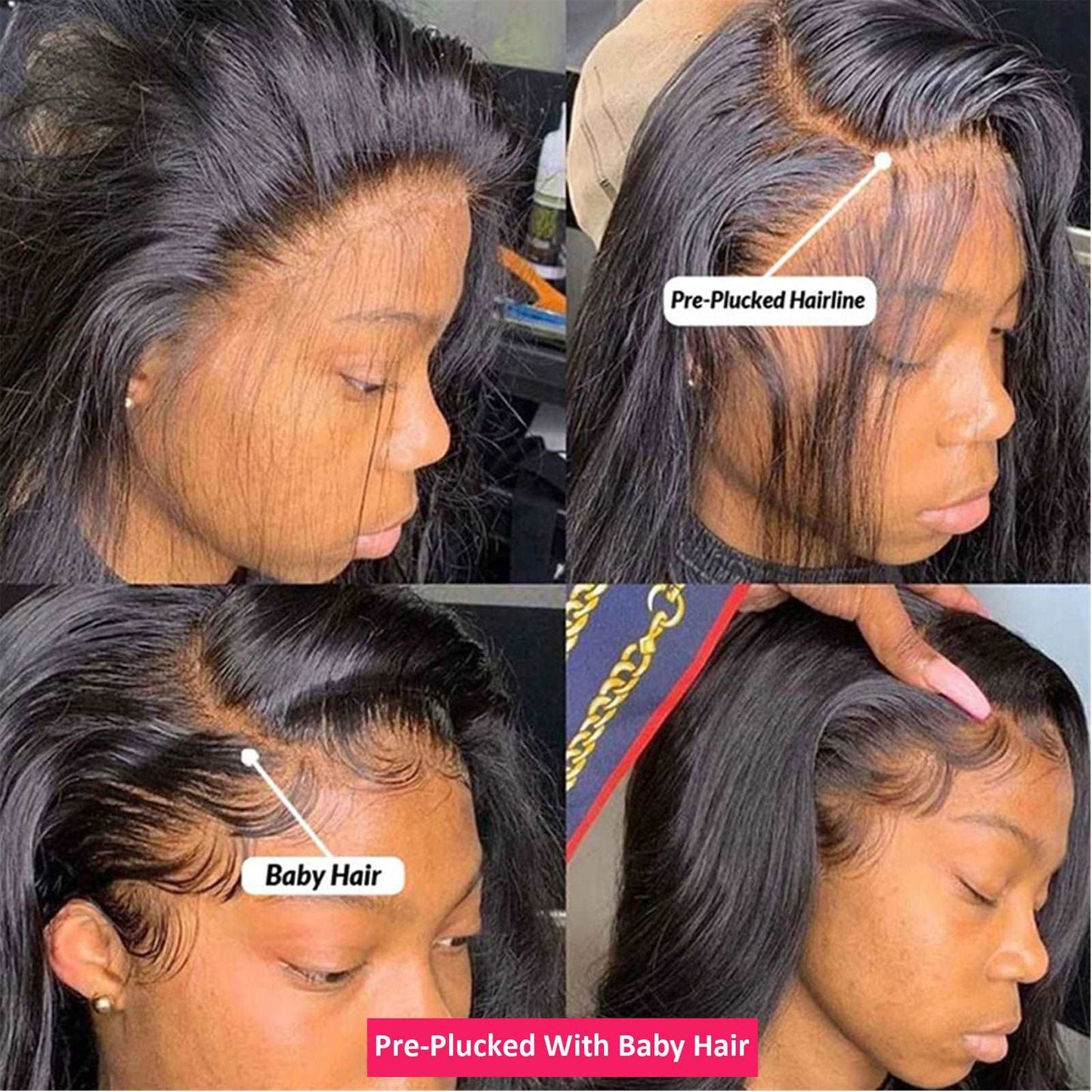 YYONG Body Wave 13x4 Lace Front Wigs Human Hair Wigs