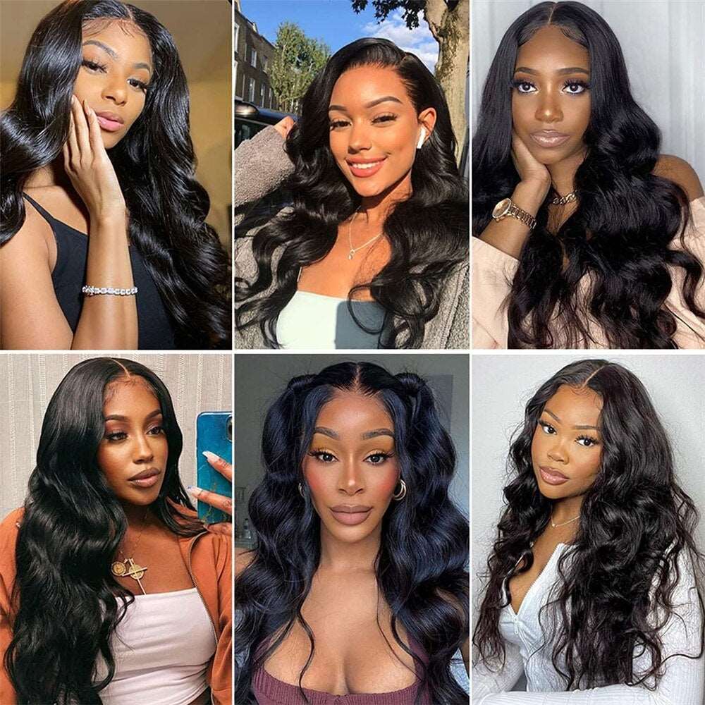 YYONG Body Wave 4x4/ 5x5 Lace Closure Wigs Human Hair Wigs