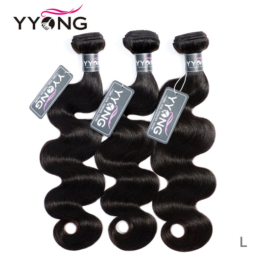 YYONG 3Pcs Body Wave Virgin Human Hair Bundles