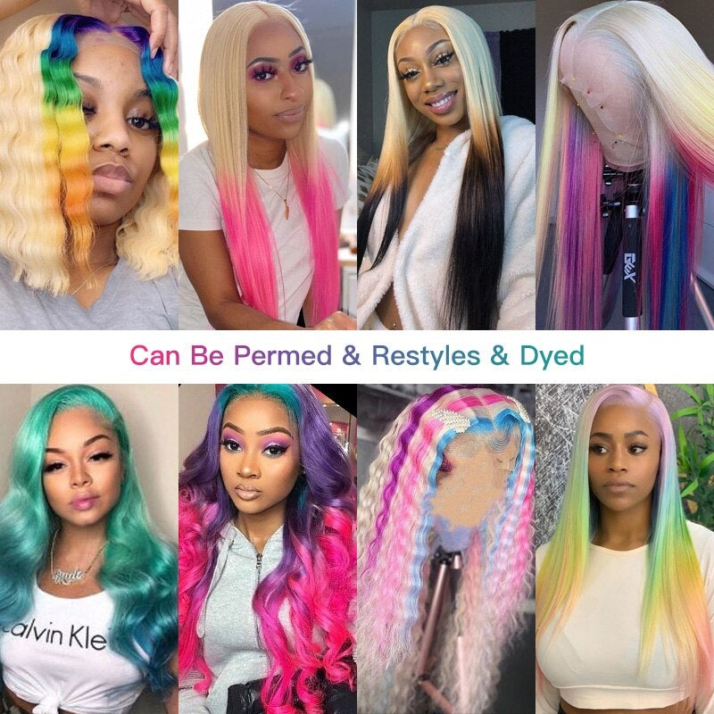 YYONG #613 Blonde Straight 13x4 Lace Front Wigs Human Hair Wigs