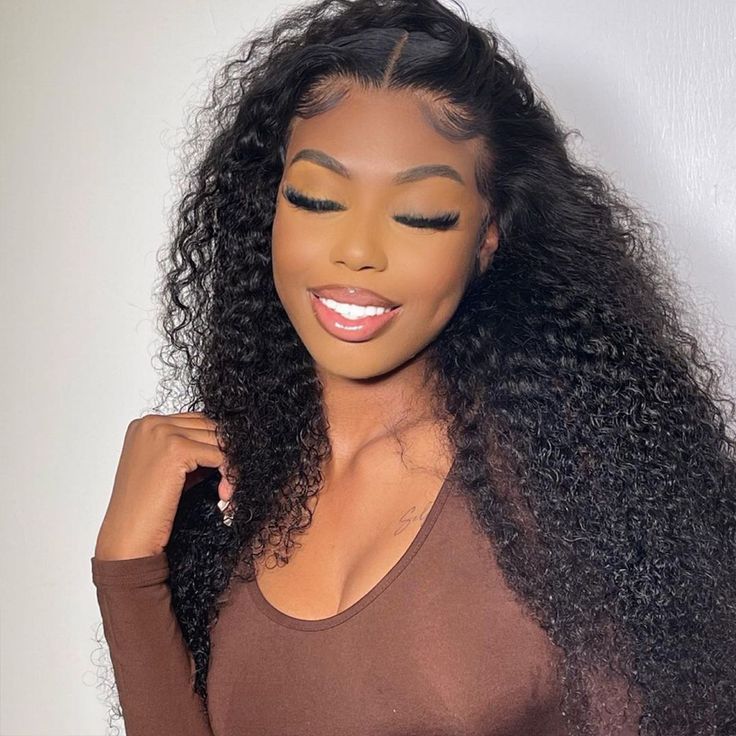 YYONG Kinky Curly 4x4/ 5x5 Lace Closure Wigs Human Hair Wigs