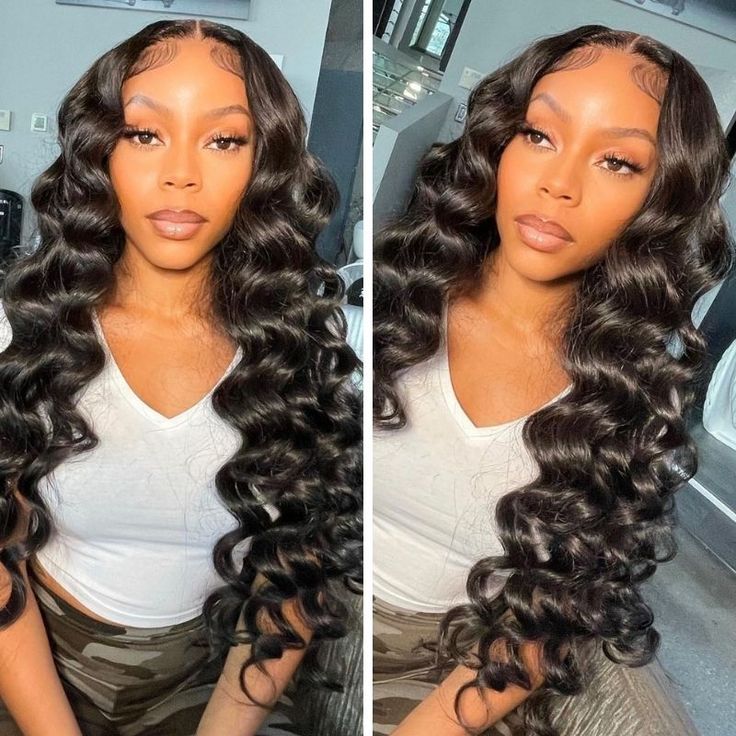 YYONG Loose Deep Wave 4x4/ 5x5 Lace Closure Wigs Human Hair Wigs