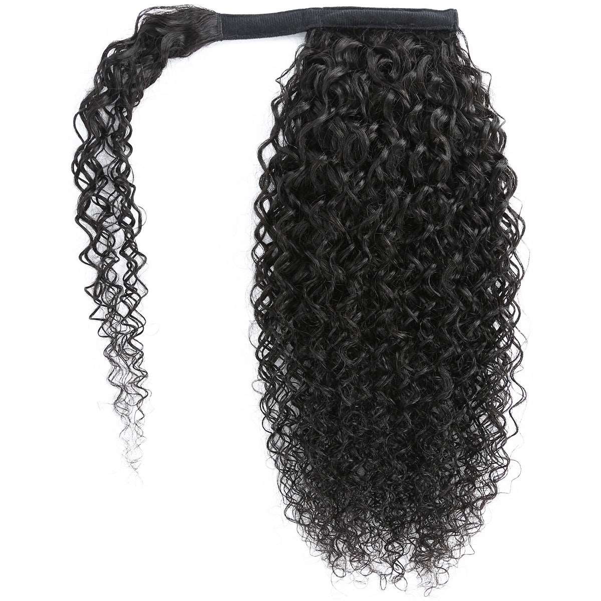 YYONG Curly Human Hair Ponytail Extensions