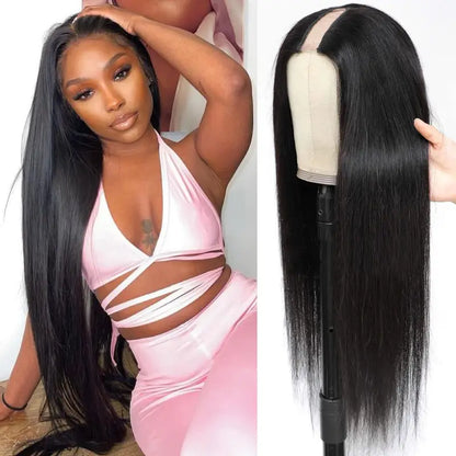 YYONG Straight Hair U Part Wigs Human Hair Wigs V part Wigs