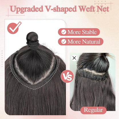 YYONG U Part Straight Clip In Hair Extensions 100%  Real Remy Human Hair 8-24 Inch