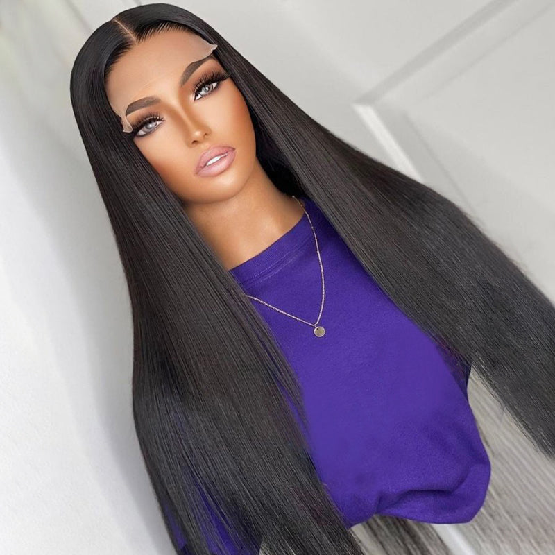 YYONG Straight Hair 6x6 Lace Closure Wigs Human Hair Wig