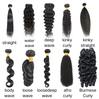 YYONG Human Hair 1 Bundle Straight/Body Wave/Deep Wave/Kinky Curly/Water Wave/Loose Deep Wave/Loose Wave/Kinky Straight/Afro Curly/Burmese Curly