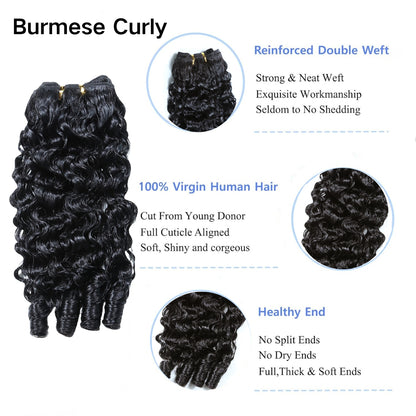 YYONG Human Hair 1 Bundle Straight/Body Wave/Deep Wave/Kinky Curly/Water Wave/Loose Deep Wave/Loose Wave/Kinky Straight/Afro Curly/Burmese Curly