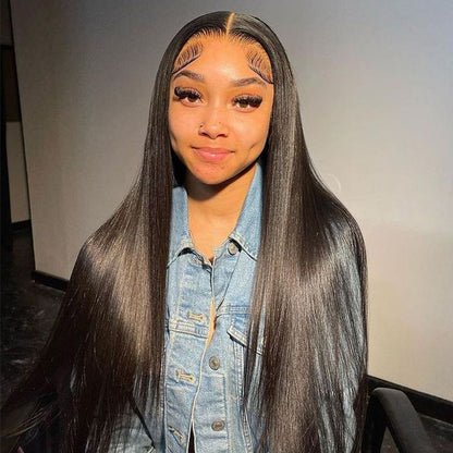YYONG Straight Hair 6x6 Lace Closure Wigs Human Hair Wig