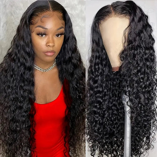 YYONG Water Wave 13x6 Lace Front Wigs Human Hair Wigs