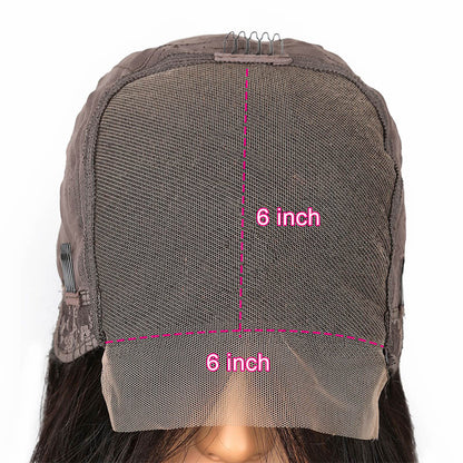 YYONG Straight Hair 6x6 Lace Closure Wigs Human Hair Wig