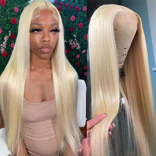 YYONG #613 Blonde Straight 13x4 Lace Front Wigs Human Hair Wigs
