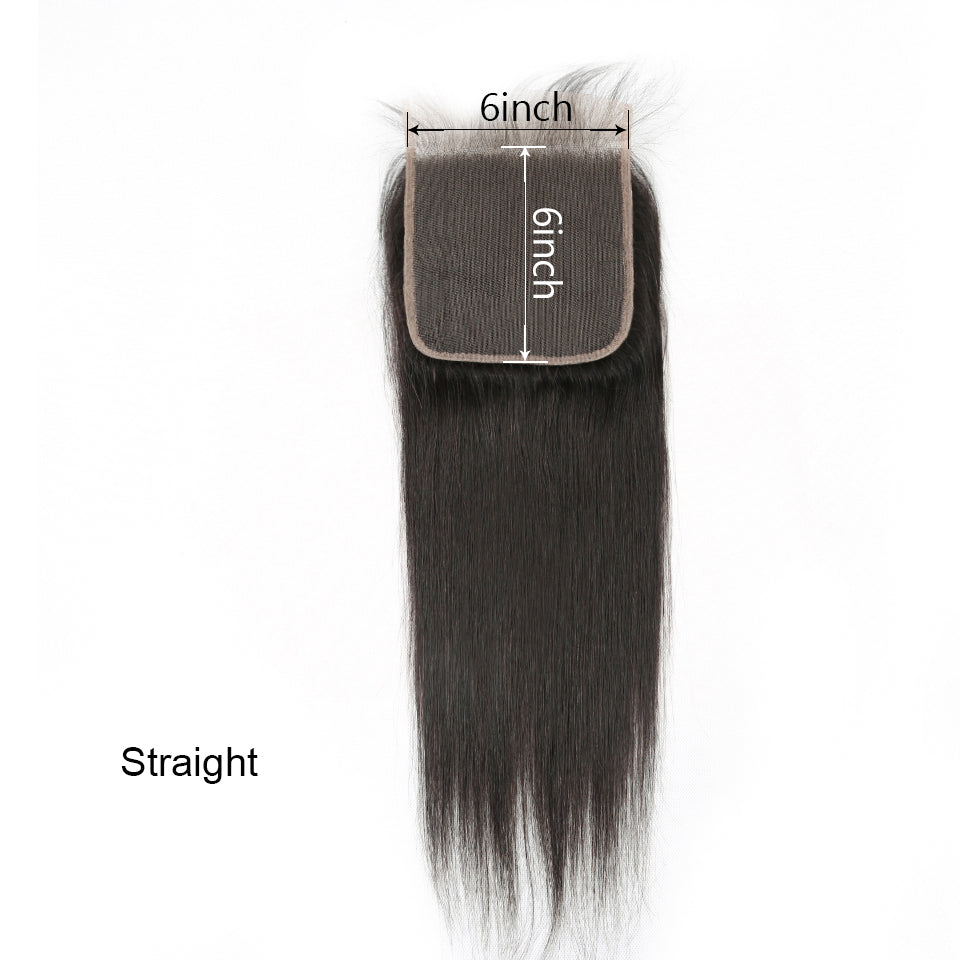 YYONG 6x6  Lace Closure Human Hair Closure