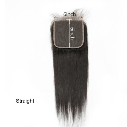 YYONG 6x6  Lace Closure Human Hair Closure