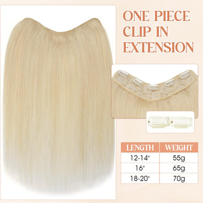 YYONG U Part Straight Clip In Hair Extensions 100%  Real Remy Human Hair 8-24 Inch