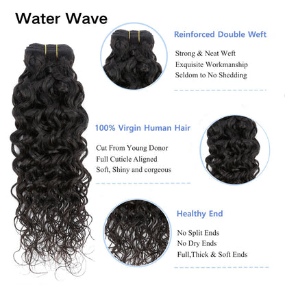 YYONG Human Hair 1 Bundle Straight/Body Wave/Deep Wave/Kinky Curly/Water Wave/Loose Deep Wave/Loose Wave/Kinky Straight/Afro Curly/Burmese Curly