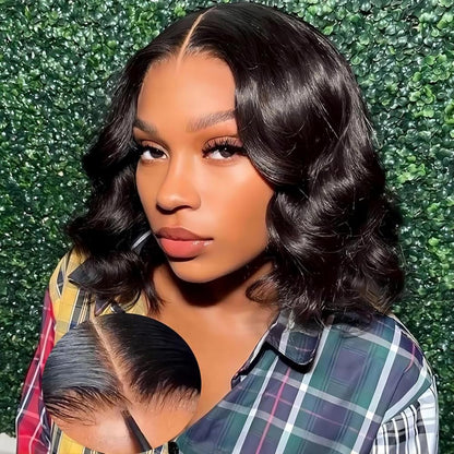 YYONG bob Straight/body Hair Pre-cut 2x4 Lace Pre Bleached Tiny Knots Glueless Human Hair Wigs
