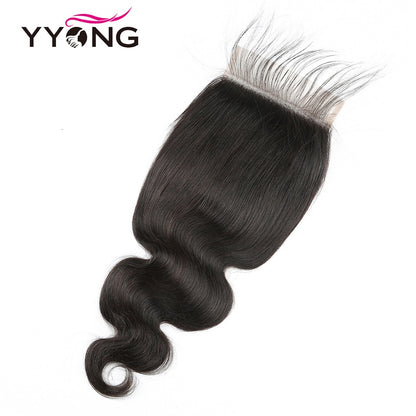 YYONG Body Wave 3 Bundles With 6x6 Closure 100% Human Hair