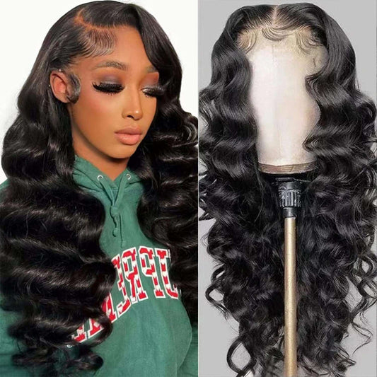 YYONG Loose Deep Wave 13x4 Lace Front Wigs Human Hair Wig