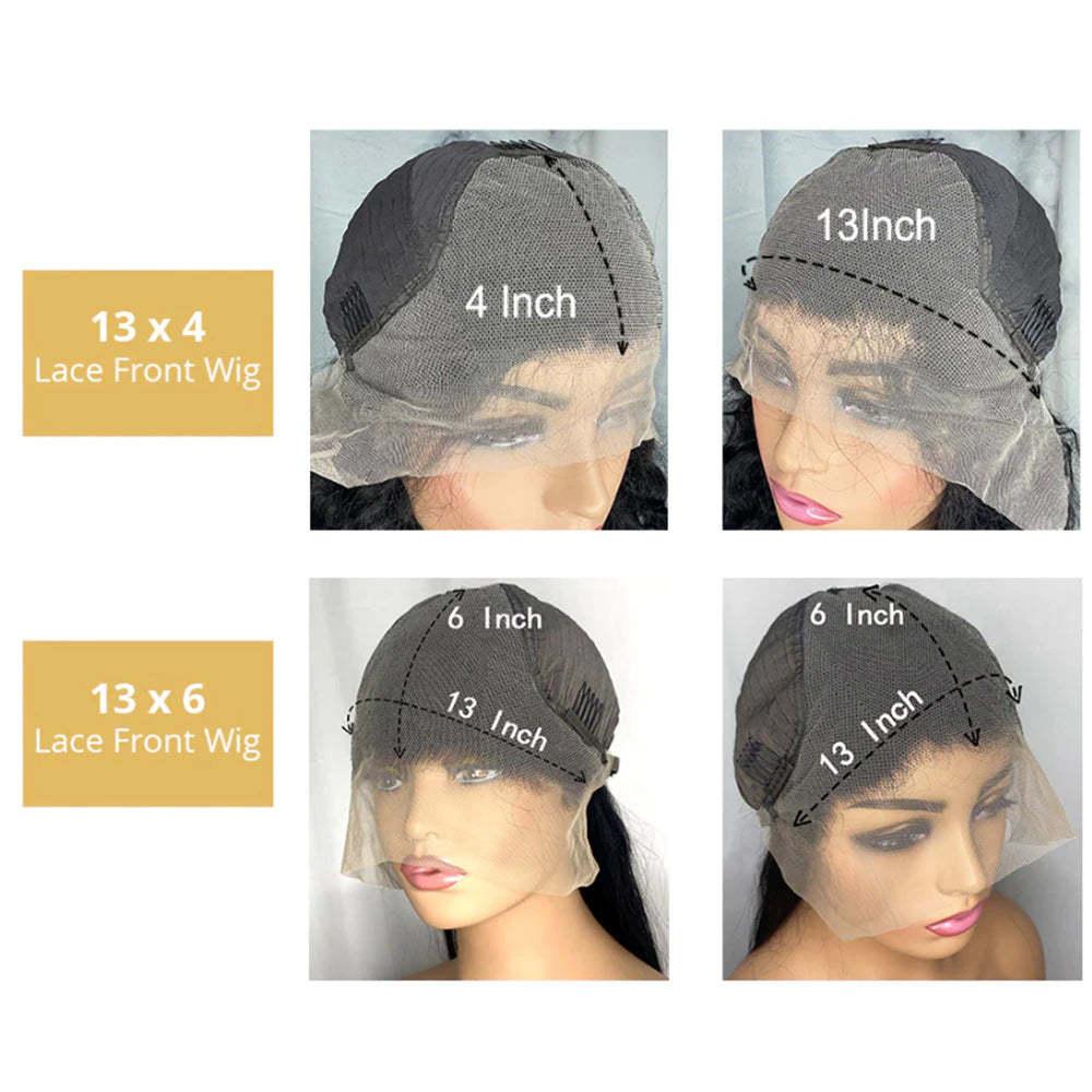 YYONG Straight Short Bob Wigs Lace Front Wigs 100% Human Hair