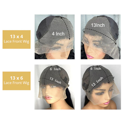 YYONG Straight Short Bob Wigs Lace Front Wigs 100% Human Hair