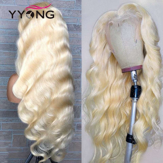 YYONG #613 Blonde Body Wave 13x4 Lace Front Wigs Human Hair Wigs