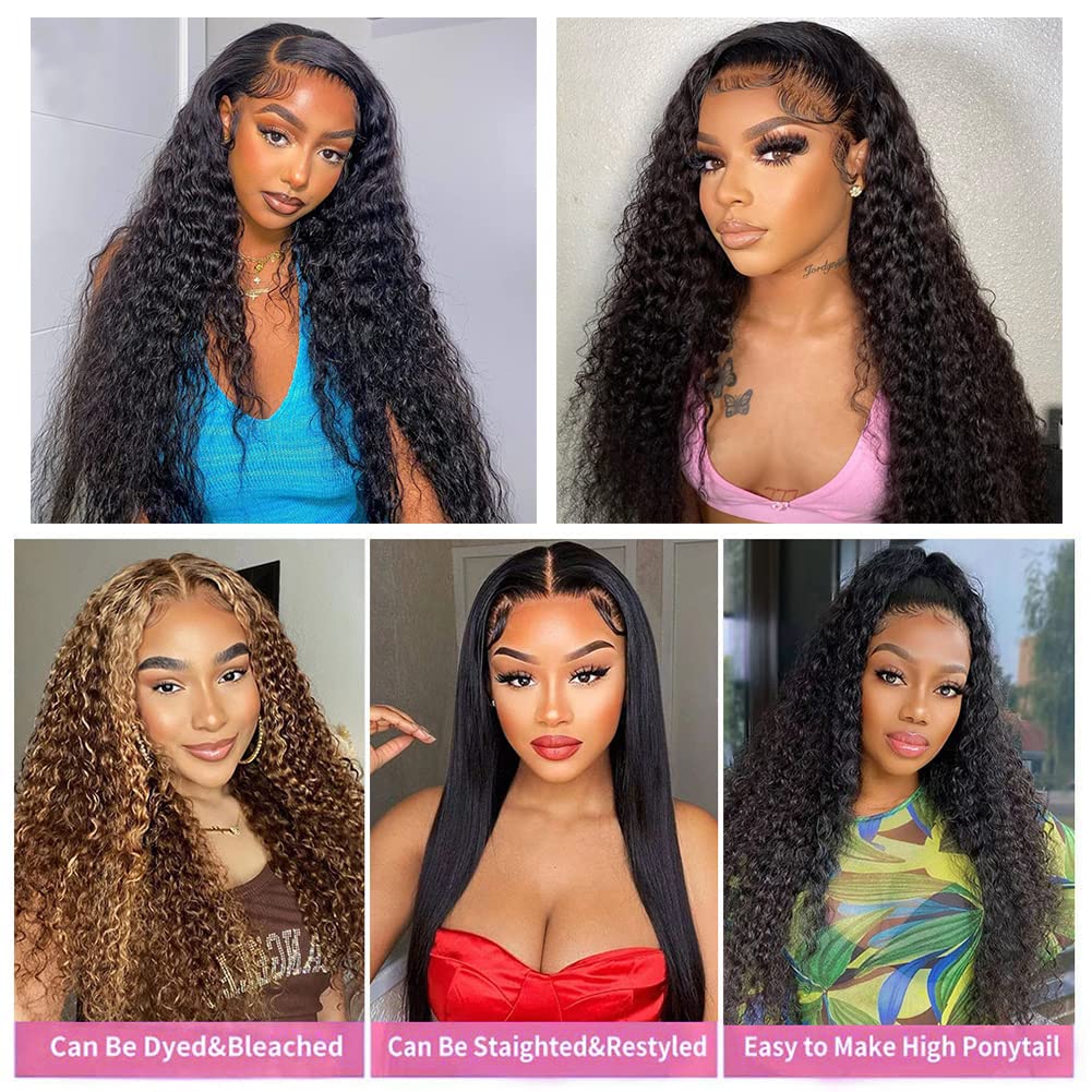 YYONG 3Pcs Deep Wave Virgin Human Hair Bundles