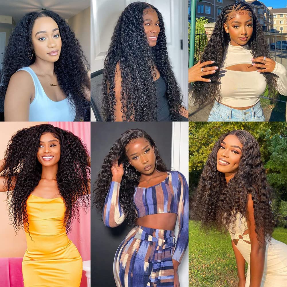 YYONG 3Pcs Deep Wave Virgin Human Hair Bundles