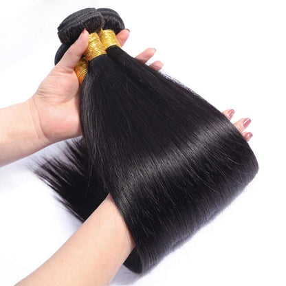 YYONG 3Pcs Straight Virgin Human Hair Bundles
