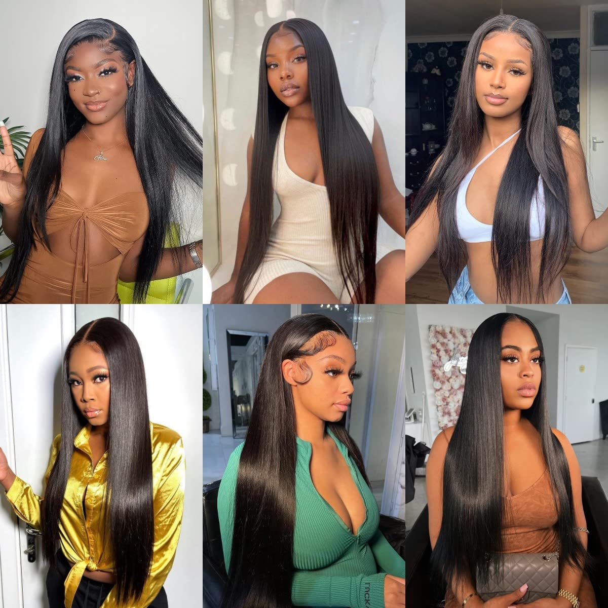 YYONG 3Pcs Straight Virgin Human Hair Bundles