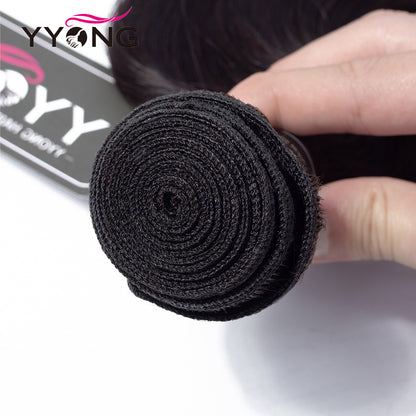 YYONG 3Pcs Loose Deep Wave Virgin Human Hair Bundles