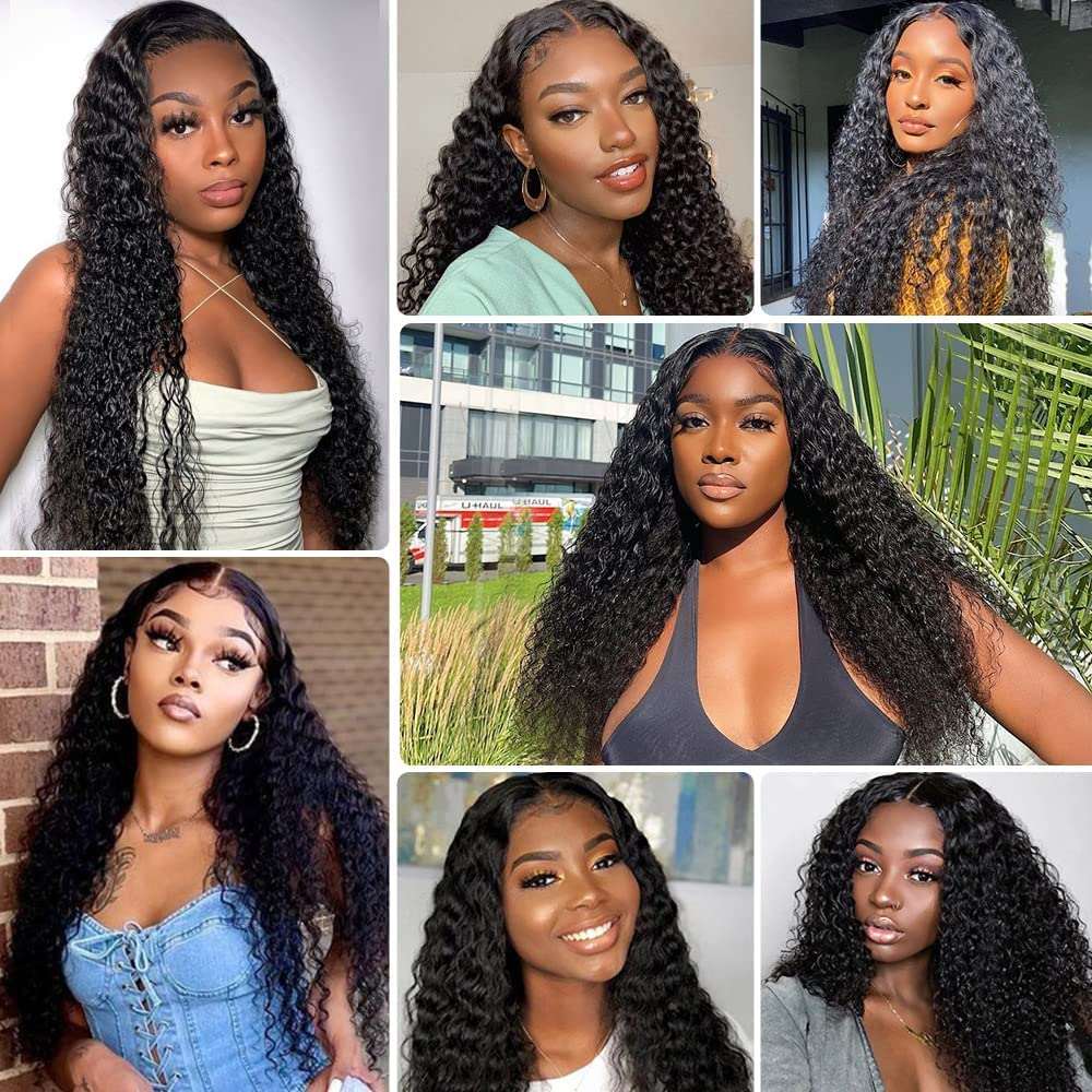 YYONG 3Pcs Water Wave Virgin Human Hair Bundles