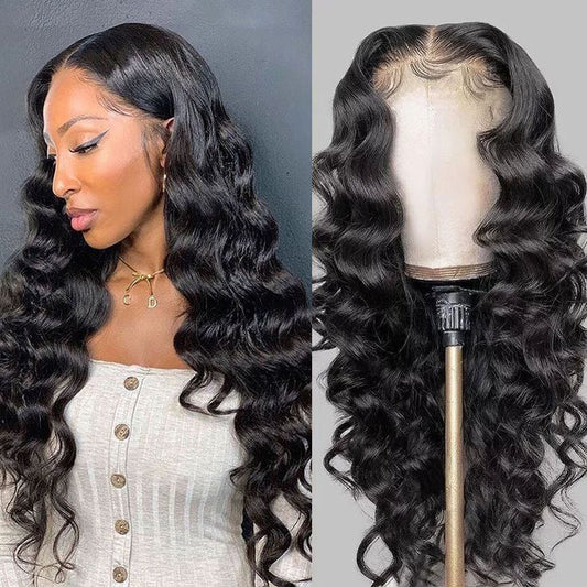 YYONG Loose Deep Wave 13x6 Lace Front Wigs Human Hair Wigs