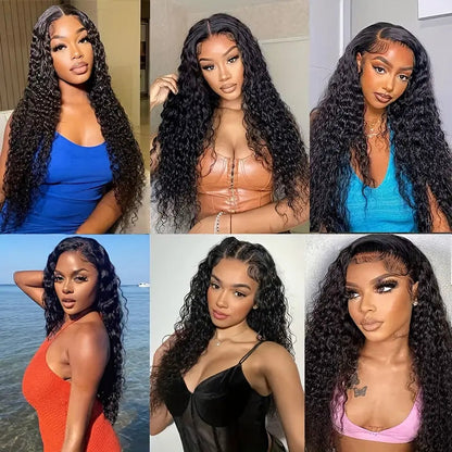 YYONG Water Wave 13x6 Lace Front Wigs Human Hair Wigs