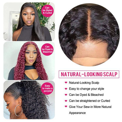 YYONG Water Wave 13x6 Lace Front Wigs Human Hair Wigs