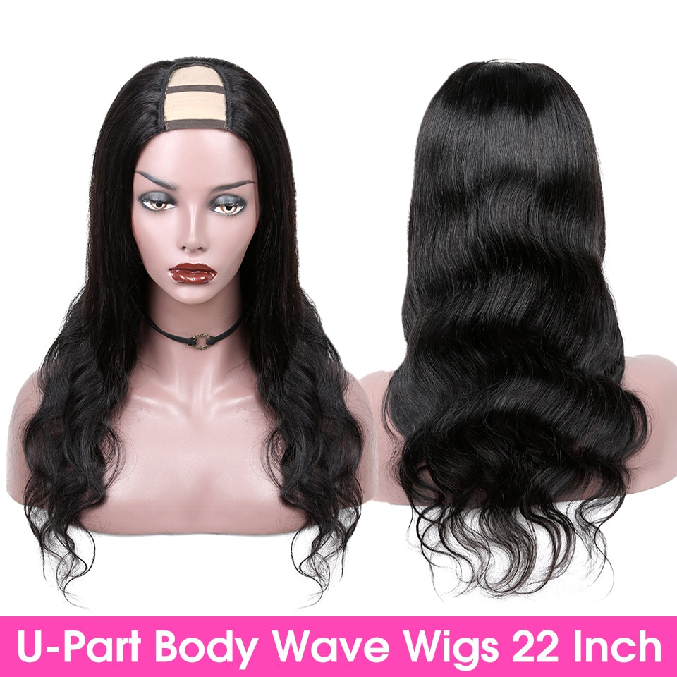 YYONG Body Wave U Part Wigs Human Hair Wigs V part Wigs