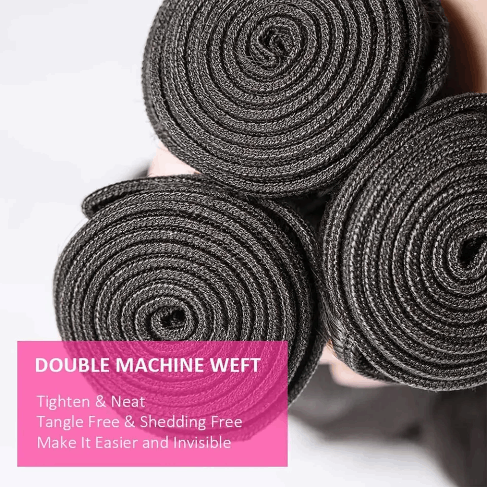 YYONG 3Pcs Body Wave Virgin Human Hair Bundles