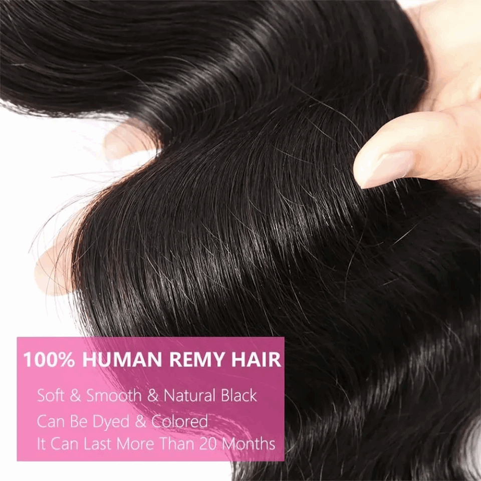 YYONG 3Pcs Body Wave Virgin Human Hair Bundles