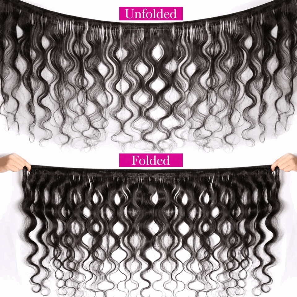 YYONG 3Pcs Body Wave Virgin Human Hair Bundles